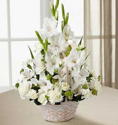 vazoda lilyumlar Çiçeği & Ürünü Arajman Beyaz 