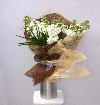 seramik vazoda papatlayalar Çiçeği & Ürünü Beyaz Şebboy Buketi 
