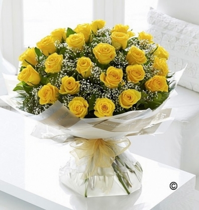 silindir kutuda papatyalar Çiçeği & Ürünü Sarı Gül Buketi 21 Adet 