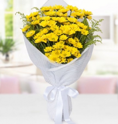 beyaz Çiçek aranjmanı Çiçeği & Ürünü sarı papatya buketi 